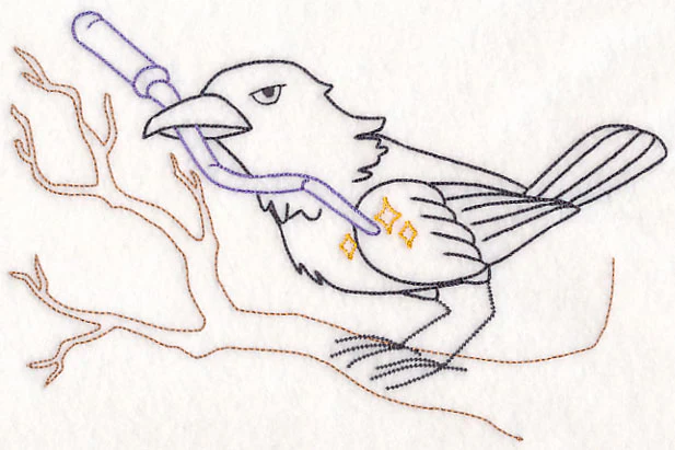 Crow with Wand (Vintage) - Image 2