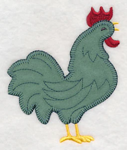 Crowing Rooster (Heirloom Applique) - Image 2