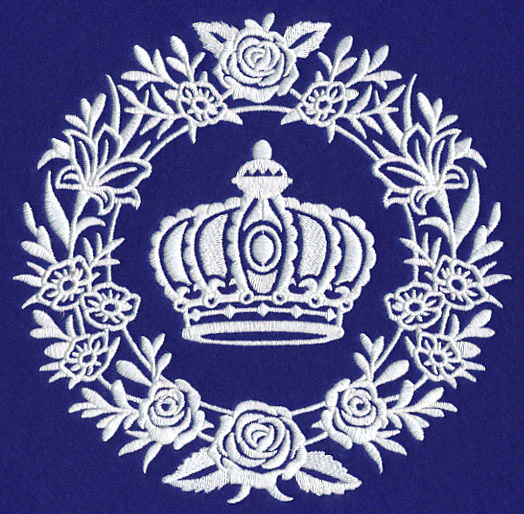 Crown Medallion (Whitework) - Image 2