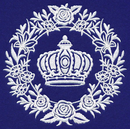 Crown Medallion (Whitework) - Image 3