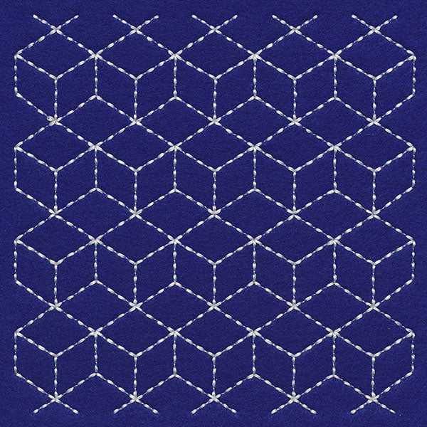 Cubists Paradise Sashiko Quilting Square - Image 3
