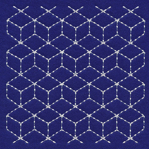 Cubists Paradise Sashiko Quilting Square - Image 4