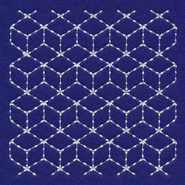 Cubists Paradise Sashiko Quilting Square - Image 5