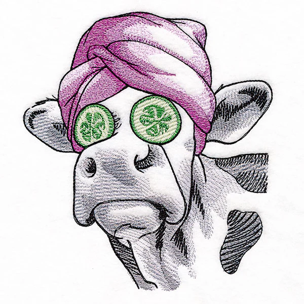 Cucumbers & Facials Spa Day Cow - Image 2
