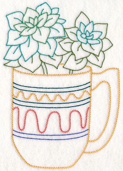 Cup o' Succulent - Aeonium (Vintage) - Image 3