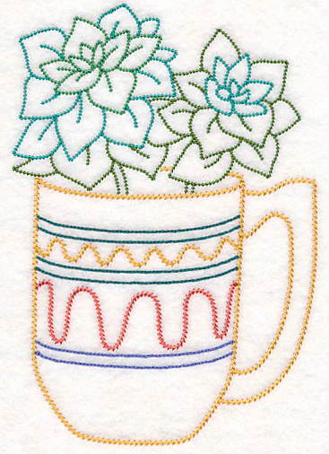 Cup o' Succulent - Aeonium (Vintage) - Image 4