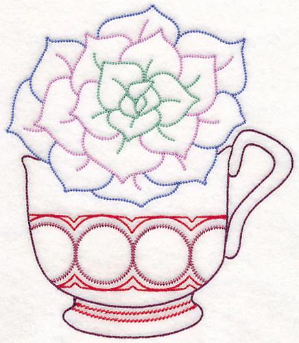 Cup o' Succulent - Echeveria (Vintage) - Image 2