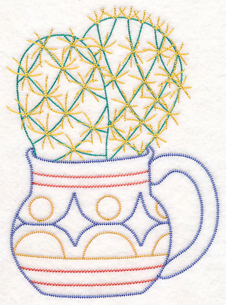 Cup o' Succulent - Pin Cushion (Vintage) - Image 2