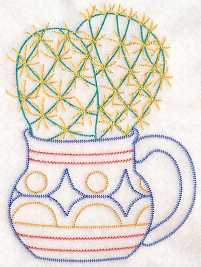 Cup o' Succulent - Pin Cushion (Vintage) - Image 3