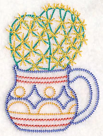 Cup o' Succulent - Pin Cushion (Vintage) - Image 5