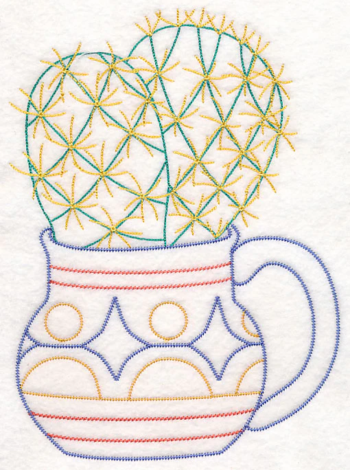 Cup o' Succulent - Pin Cushion (Vintage) - Image 6