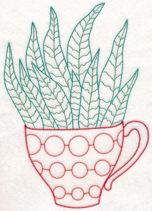 Cup o' Succulent - Zebra Hawthoria (Vintage)