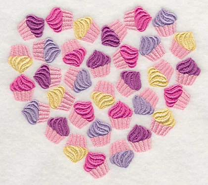 Cupcake Silhouette Heart - Image 3
