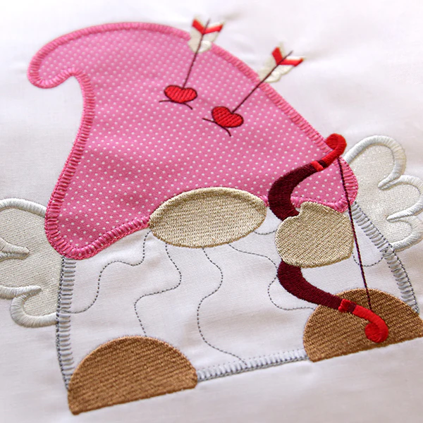 Cupid for Valentine's Day Gnome (Heirloom Applique) - Image 4