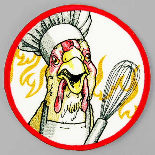 Currently Unsupervised Chicken Coaster (In-the-Hoop) - Image 3