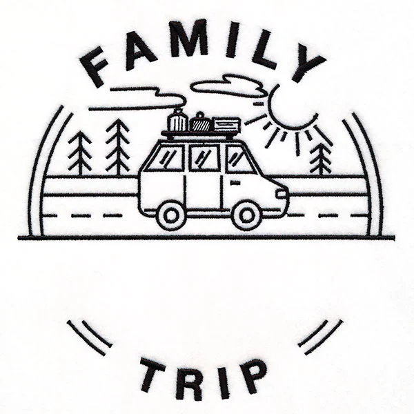 Customizable Family Trip - Satin Stitch - Image 4