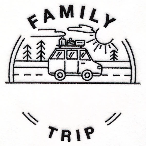 Customizable Family Trip - Satin Stitch - Image 6