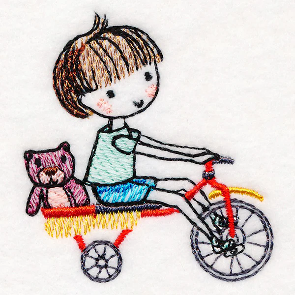 Cycling Little Brother & Teddy - Image 3
