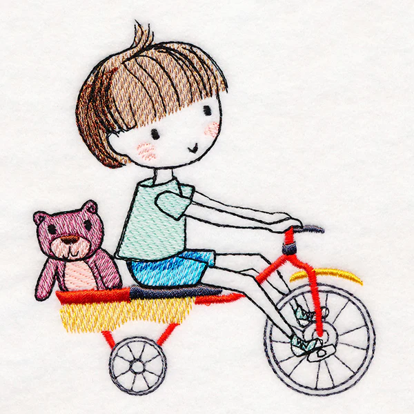 Cycling Little Brother & Teddy - Image 4