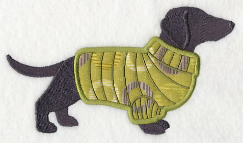 Dachshund in Sweater (Applique) - Image 3