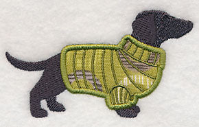 Dachshund in Sweater (Applique) - Image 4