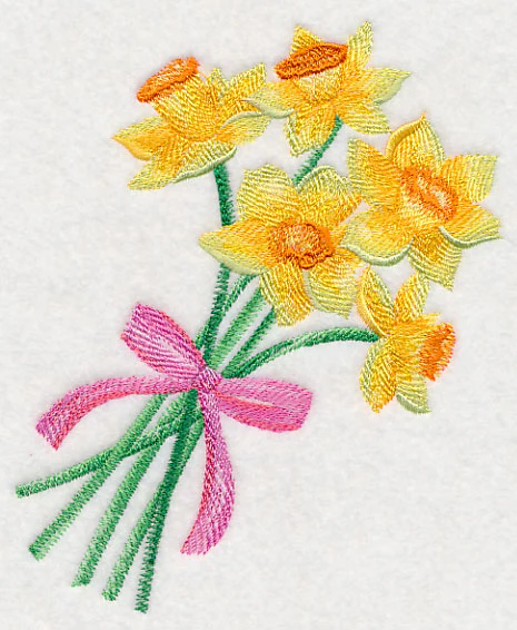 Daffodil Bouquet in Watercolor - Image 2