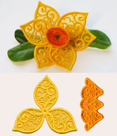 Daffodil in 3D (Lace) - Image 2
