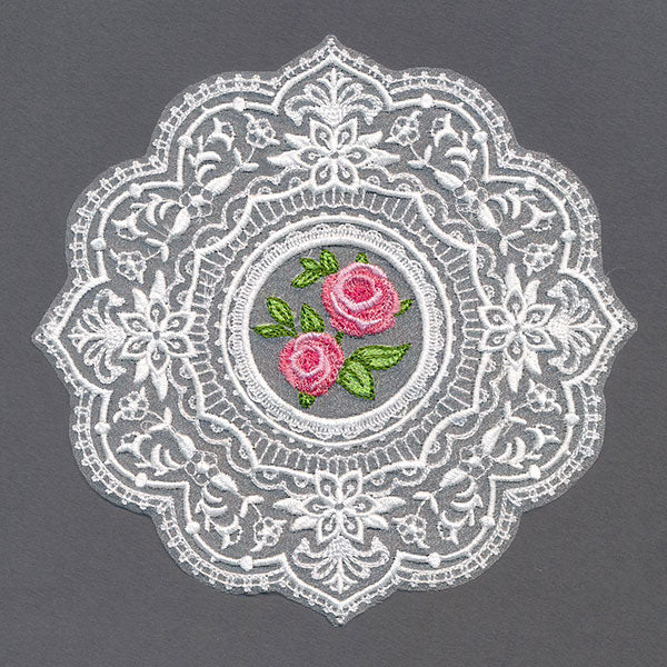 Dainty as Can Be Rose Doily (Organza) - Image 5