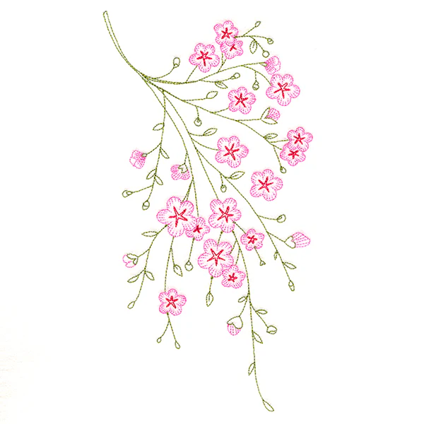 Dainty Branching Cherry Blossoms - Image 2