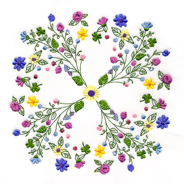 Dainty Flower Kaleidoscope Circle - Image 5