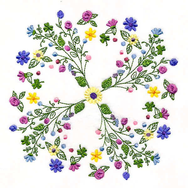 Dainty Flower Kaleidoscope Circle - Image 7