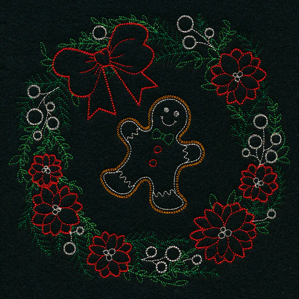 Dainty Gingerbread Wreath (Vintage)