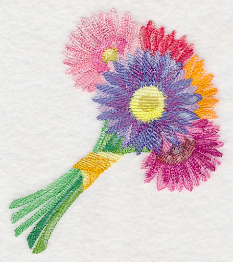 Daisy Bouquet in Watercolor - Image 3
