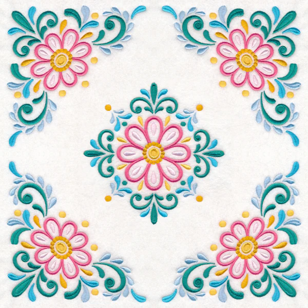 Daisy Burst Pillow Pair - Image 8