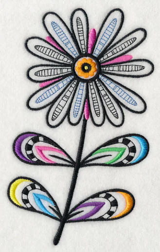Daisy Delight (Blackwork) - Image 4