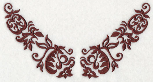 Damask Pumpkins Neckline (V-Neck) (Split) - Image 2
