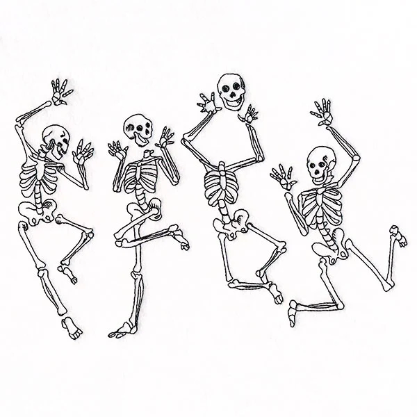 Dancing Skeletons Border - Image 2
