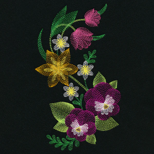 Darling Daffodil & African Violets Spray - Image 2