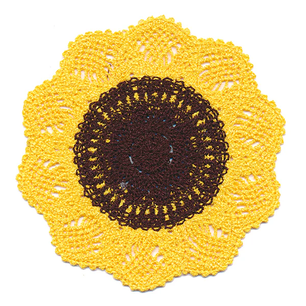 Darling Sunflower Doily (Battenburg Lace) - Image 5