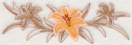 Daylily Border (Toile) - Image 4
