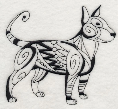 Debonair Dog (Blackwork) - Image 2