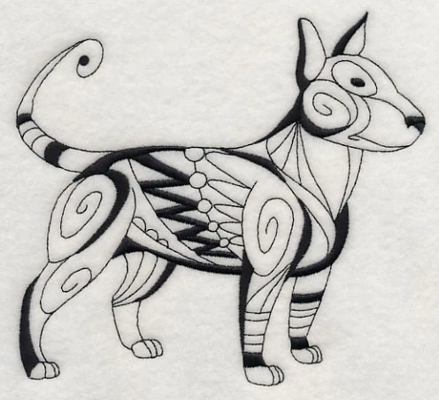 Debonair Dog (Blackwork) - Image 4