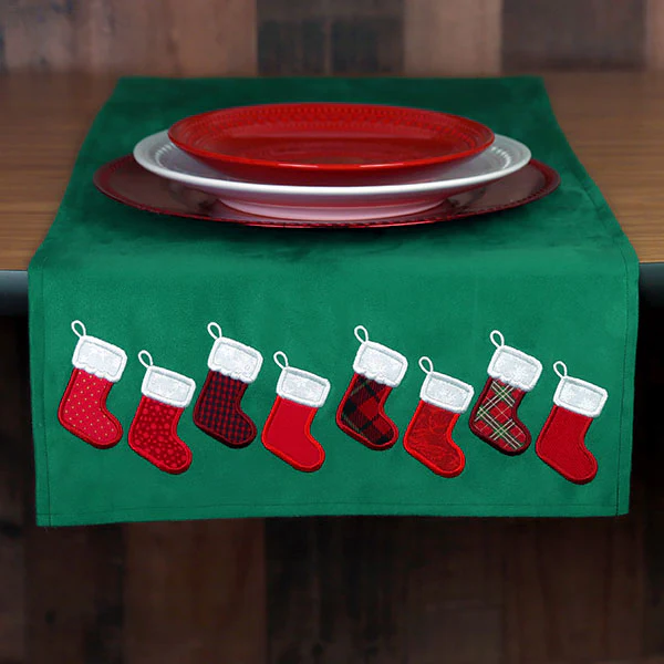 Deck the Halls Christmas Stocking Border (Applique) - Image 9