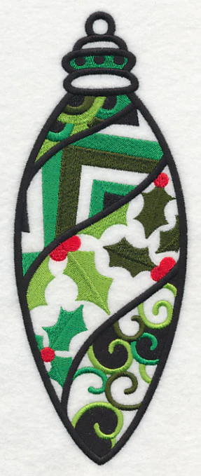 Deck the Halls Ornament (Blackwork) - Image 2