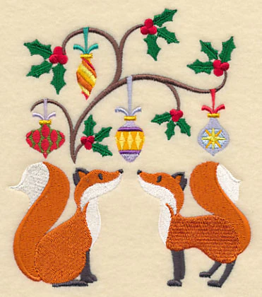 Deck the Halls with Christmas Foxes - Image 3