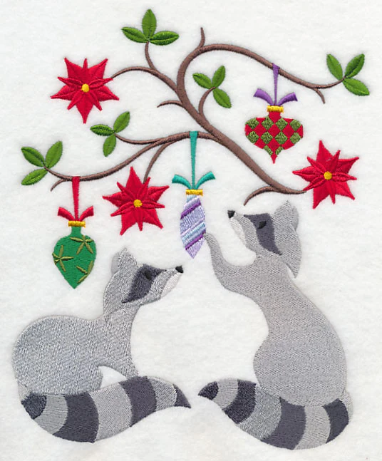 Deck the Halls with Christmas Raccoons - Image 4