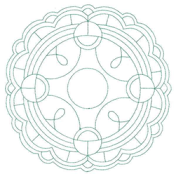 Decorative Quilting Backdrop Circle 1 (Double Run) - Image 2