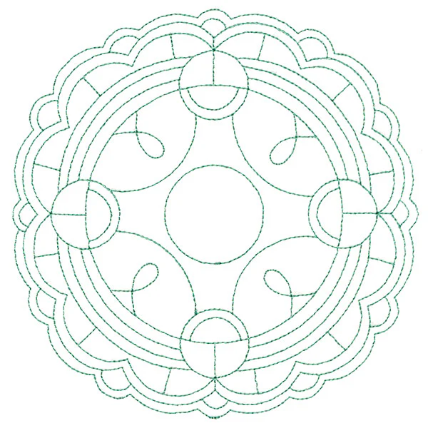 Decorative Quilting Backdrop Circle 1 (Double Run) - Image 3