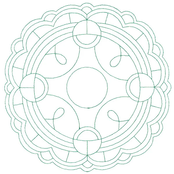 Decorative Quilting Backdrop Circle 1 (Double Run) - Image 6