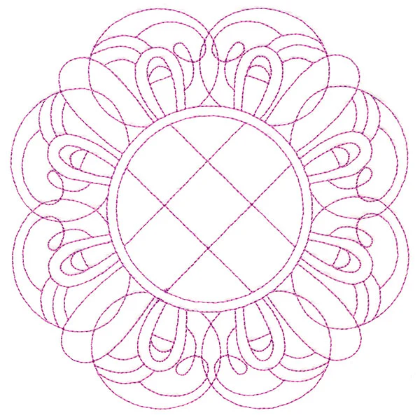 Decorative Quilting Backdrop Circle 3 (Double Run) - Image 3